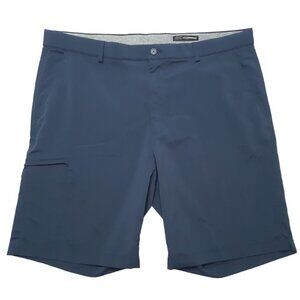Greg Norman Shorts Mens W38 Blue Stretch Golf Logo Activewear 9 in Inseam